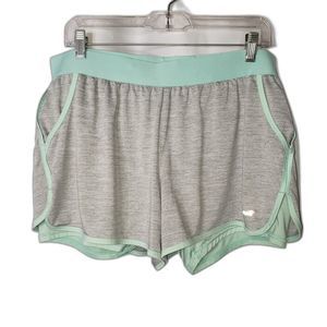 AVIA Gray & Light Blue Athletic Shorts Size XL